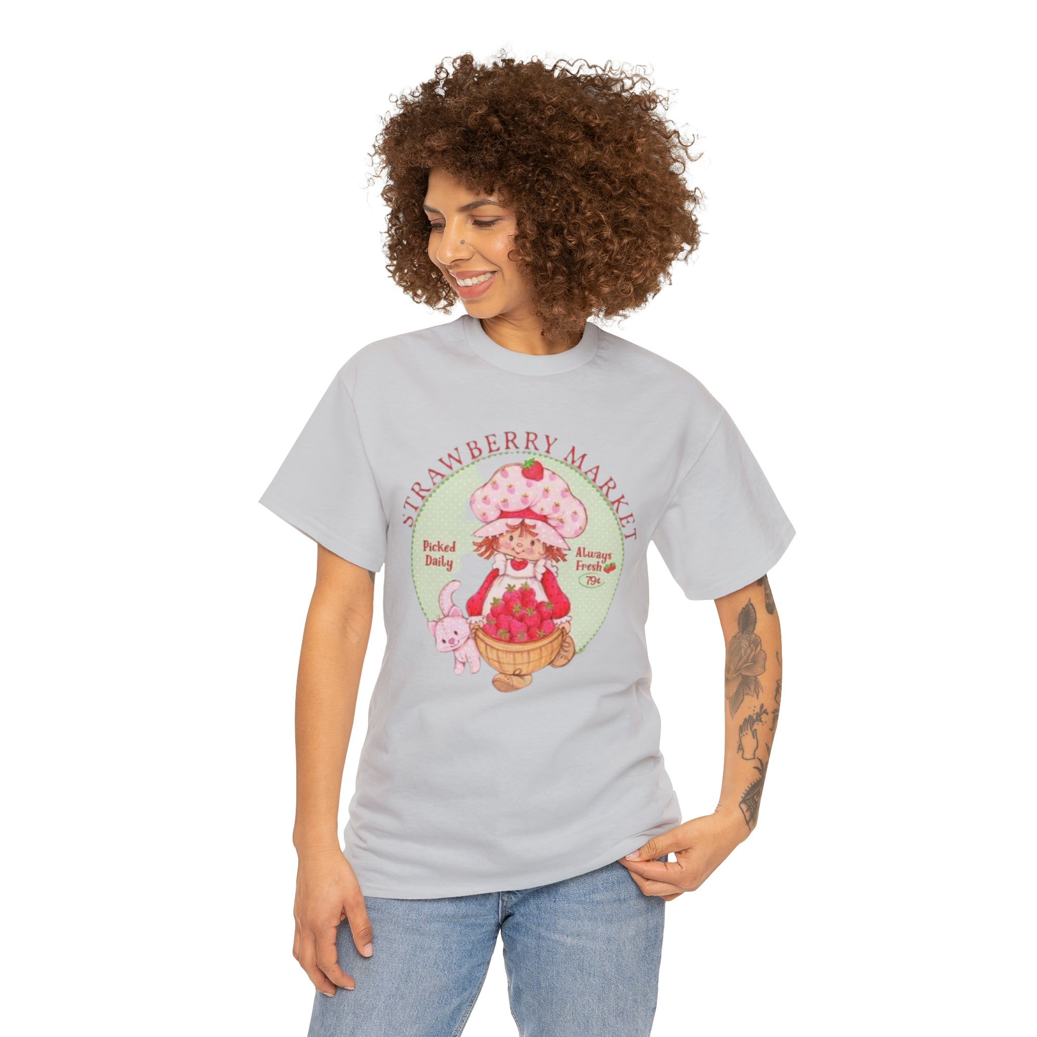 Strawberry Shortcake-  Unisex Heavy Cotton T-Shirt - Creations by Chris and Carlos